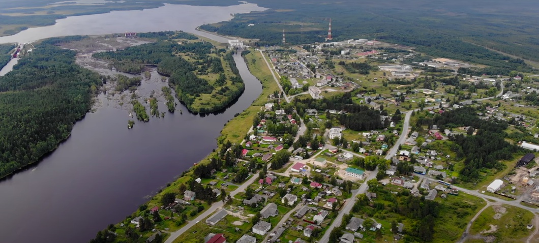 Поселок Сосновец в Карелии