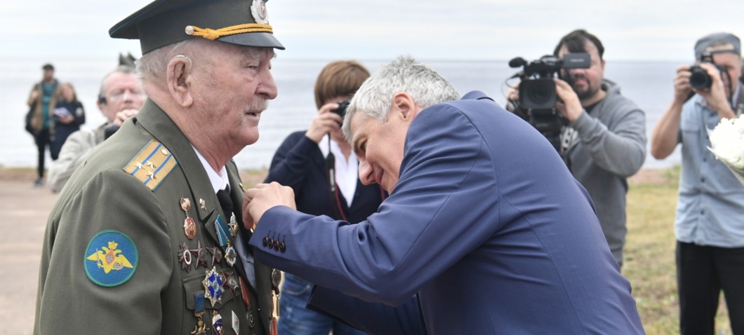 Ветеран войны награжден орденом «Сампо»